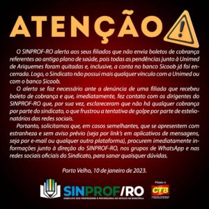 ALERTA DO SINDICATO