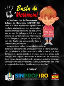 NOTA DO SINDICATO – BASTA DE VIOLÊNCIA